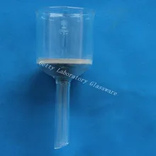 350 мл Стекло Бюхнера воронка фильтр, 3# фильтр грубой очистки, Core Размер 15-40 микрон