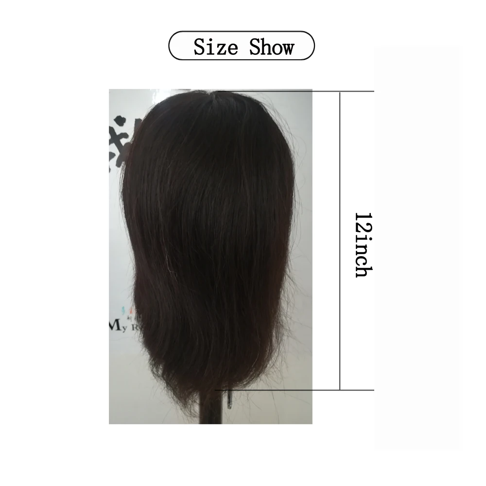 Mannequin Head With 12inch 100% Real Human Hair Cosmetology Hairdresser Training Head Manikin Perm Bleaching Dyeing Haircut Mannequin Head With 12inch 100% Real Human Hair Cosmetology Hairdresser Training Head Manikin Perm Bleaching Dyeing Haircut