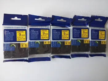 

Label Replace P Touch Label TapeTZ-621 Compatible AZe-621 Black On Yellow Standard Laminate 0.235 Inch (9mm) x 26.2 Feet (8m)