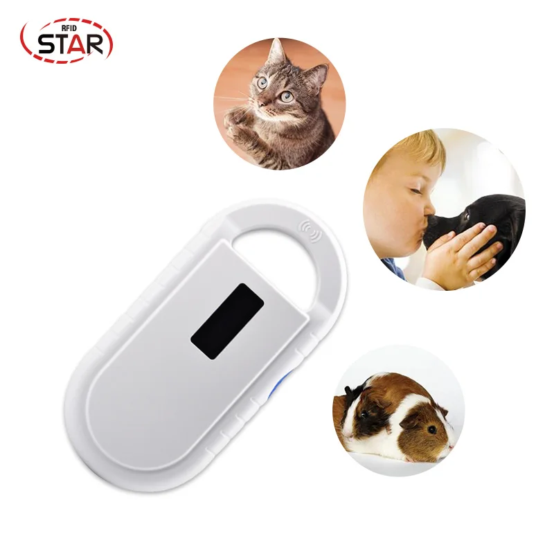 USB rfid portable microchip Handheld reader 134.2KHz FDX B Animal Pet