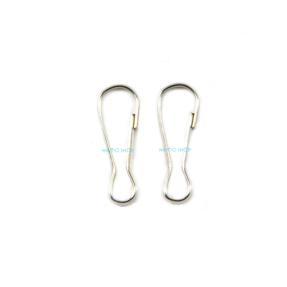 

50pcs 20mm Metal Snap Lanyard Clips Hooks Carabiner Camping Loaded Clasp Keyring Buckle