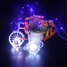 2 м 20 светодиодная Подводная Водонепроницаемая гирлянда, медная проволочная струнная лампа, базовая лампа, желтый, белый, многоцветный, синий, Apr 2