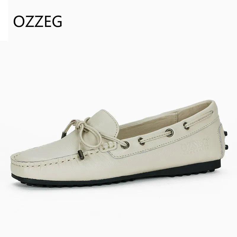 

Women Genuine Leather Shoes Soft Loafers Women Casual Flats Female Slip on MoccasinsHandmade Lady Driving Footwear High Quality
