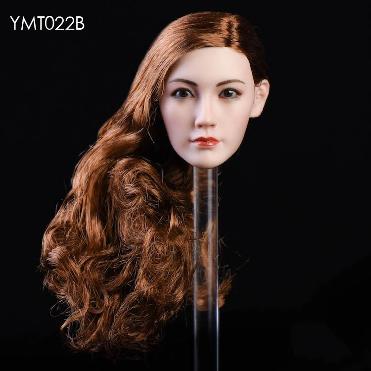 CAT TOYS CT019-C 1//6 Scale Female Figure Asian Beauty Short Wavy Head Sculpt