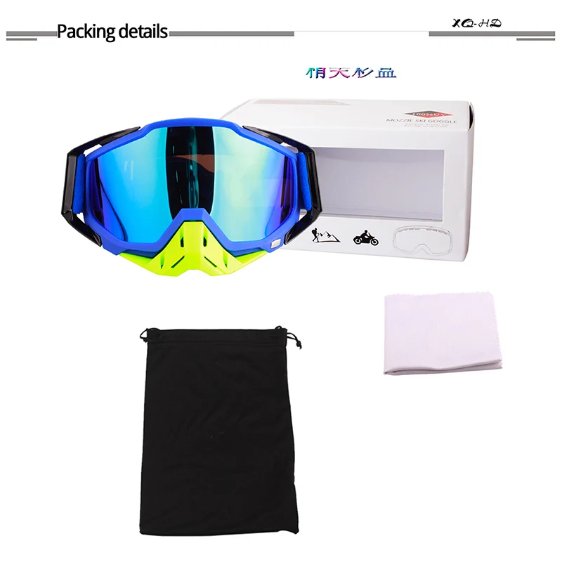 Зимние Необходимые лыжные очки, трехслойные UV400 Анти-туман большие Лыжные маски очки Анти-туман мужчины и женщины спортивные очки
