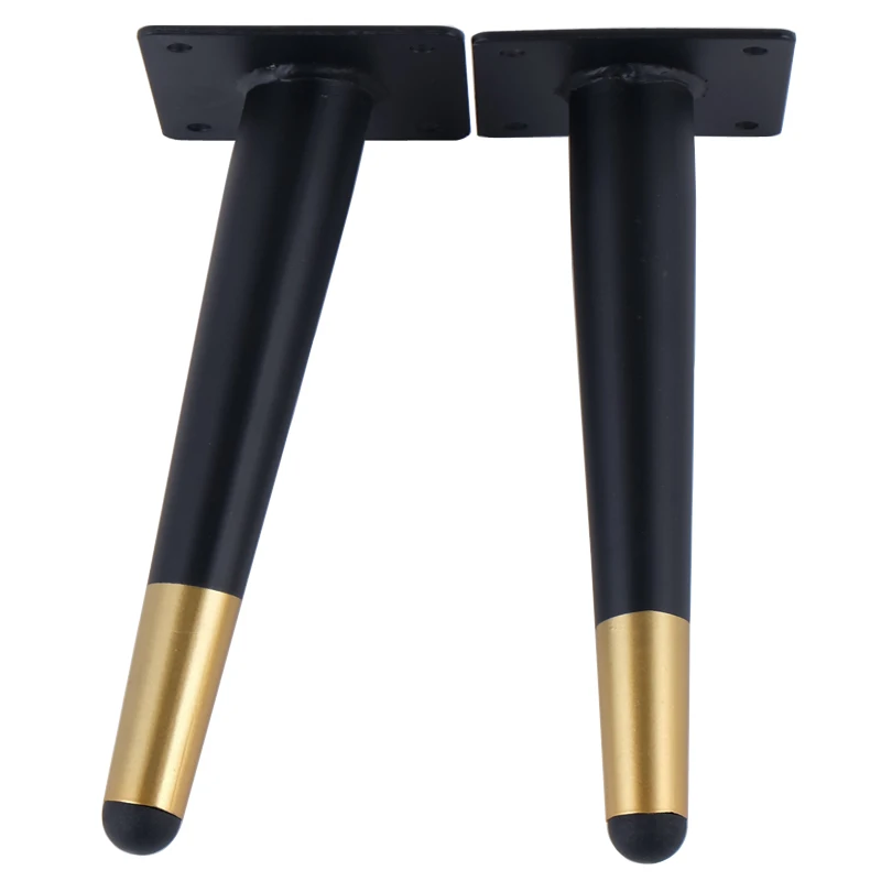 4Pcs Furniture table legs black Gold Metal Tapered Sofa Cupboard Cabinet Leg Feet 12/15/18/20/25/30CM With Mounting Screws 4Pcs Furniture table legs black Gold Metal Tapered Sofa Cupboard Cabinet Leg Feet 12/15/18/20/25/30CM With Mounting Screws