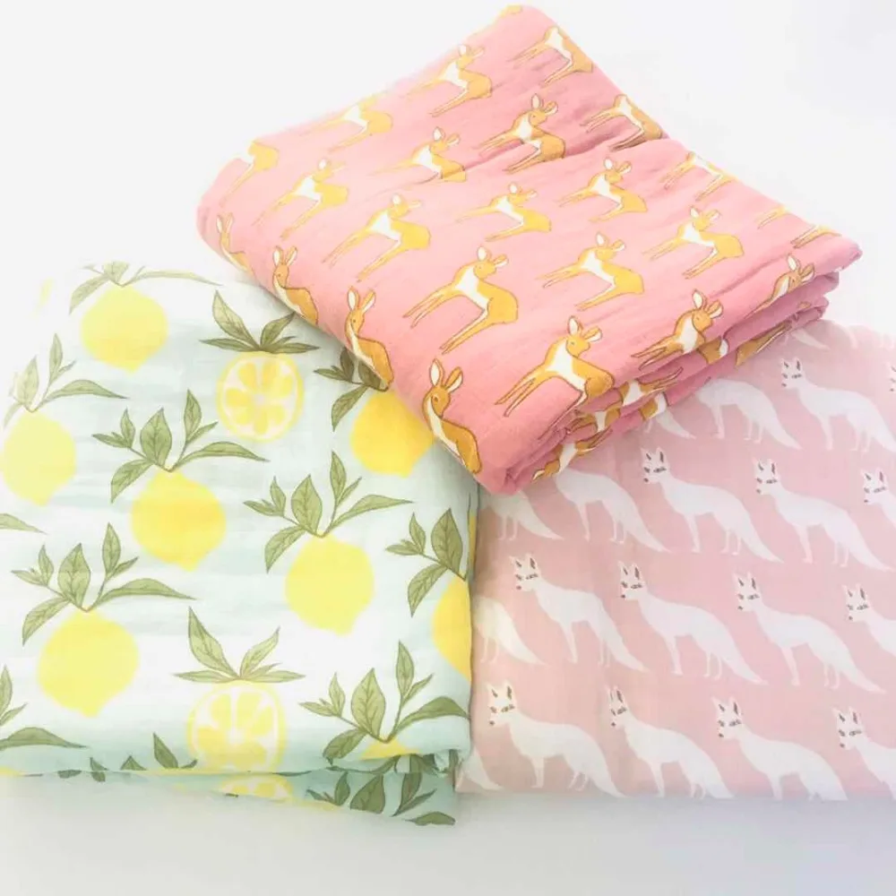 

S1 quilt six layers organic cotton baby muslin blanket karitree swaddle better than Anais Baby Blanket Infant Wrap