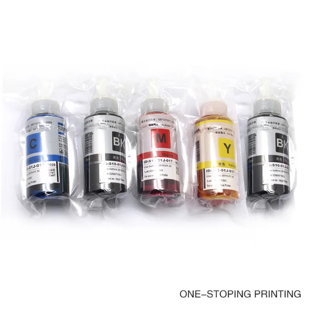 Special Price 5X70ML Dye Ink for Epson L100 L110 L120 L132 L210 L222 L300 L312 L355 L350 L362 L366 L550 L555 L566 printer,2 bottles Black 