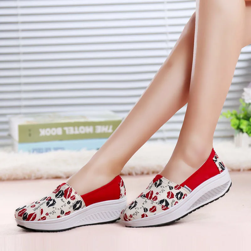 Women Breathable Canvas High Grade Pig Leather Insole For Fitness Shoes Women Sport Women Height Increasing Non Slip Swing Shoe Women Breathable Canvas High Grade Pig Leather Insole For Fitness Shoes Women Sport Women Height Increasing Non Slip Swing Shoe