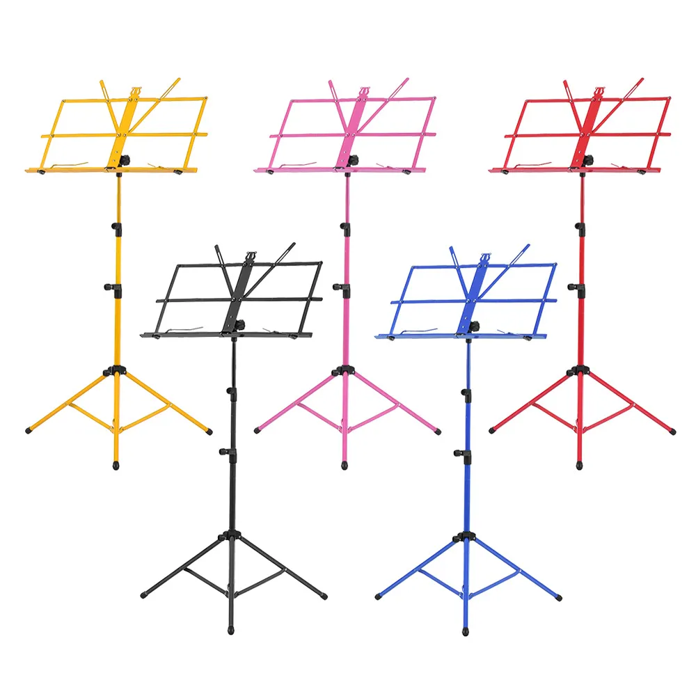 

New Arrival !!Lightweight Sheet Music Metal Stand Holder Folding Foldable with Waterproof Carry Bag