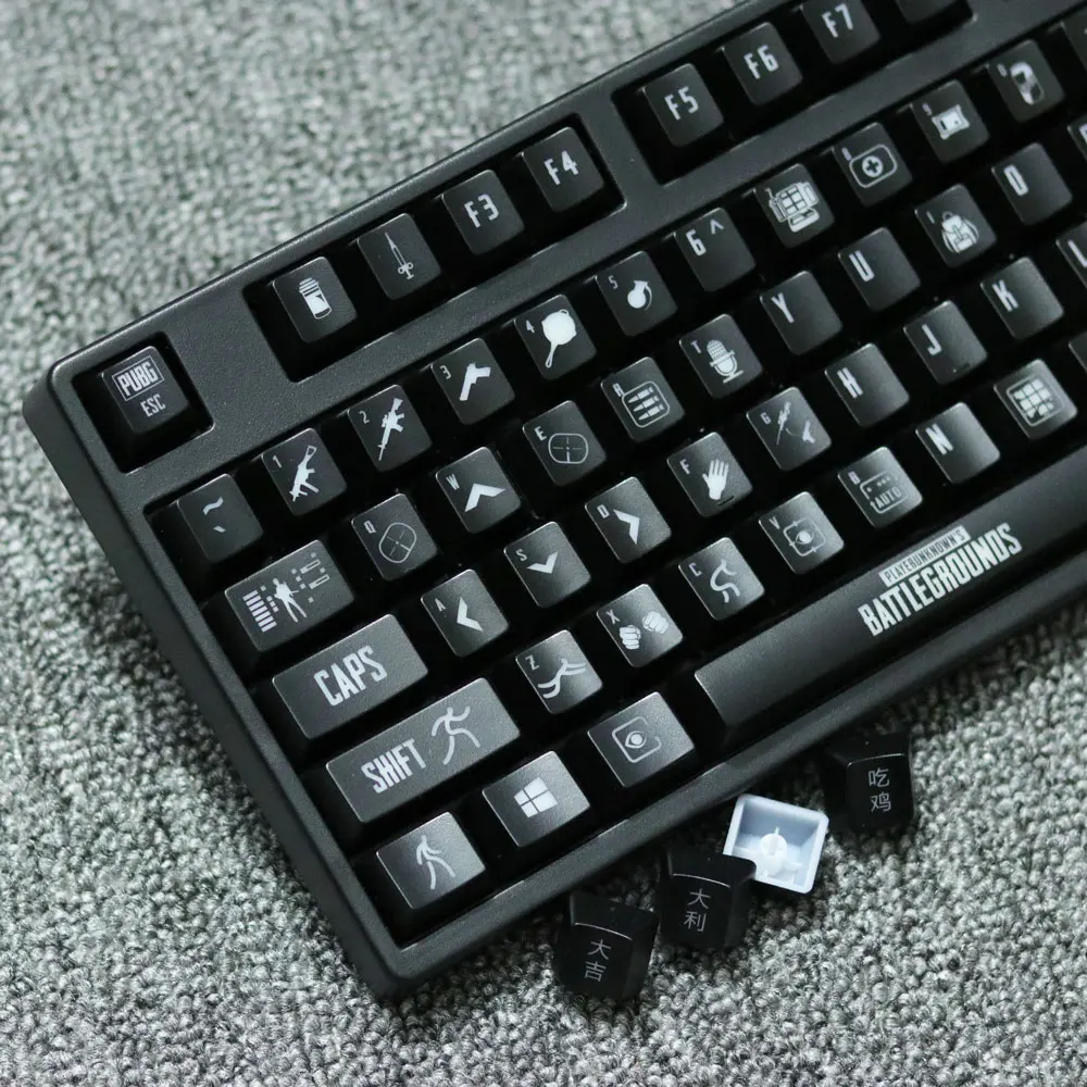 Клавиатура PUBG keycaps с подсветкой игровая консоль ключ BATTLEGROUNDS для Cherry mx