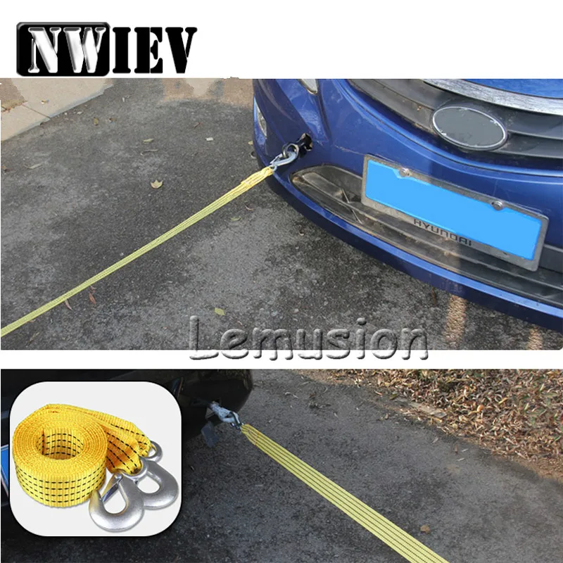 NWIEV سيارة مقطورة حبل 3 طن 3 متر لكيا ريو Ceed سبورتاج 2017 تويوتا Coralla CHR ياريس هيونداي سولاريس 2017 Ix35 Creta