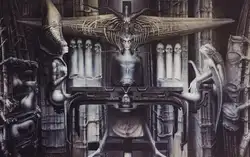 N1148 H.R. GIGER стикер на стену шелковая ткань плакат искусство домашний декор яркий