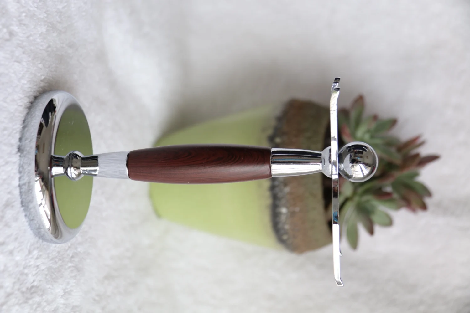 FS-# S2014015 комплект для бритья из искусственного розового дерева, Смешанная кисть шерсть барсука 21 мм, 3 слоя лезвия бритвы, подставка для бритья