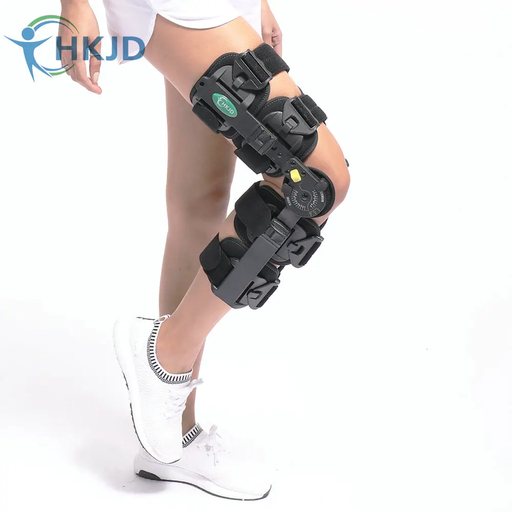 슬개골 골절 탈구에 대한 최신 디자인 의료용 무릎 받침대 조절 가능 무릎 받침대 보조기