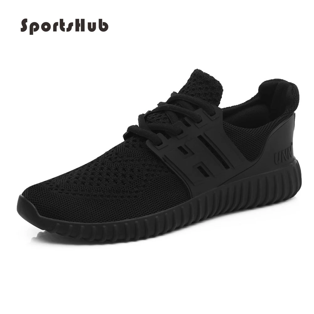 

SPORTSHUB Summer Ultralight Breathable Unisex Running Shoes For Men Lace-up Plus Size Women's Sport Shoes Mesh Sneakers S0017