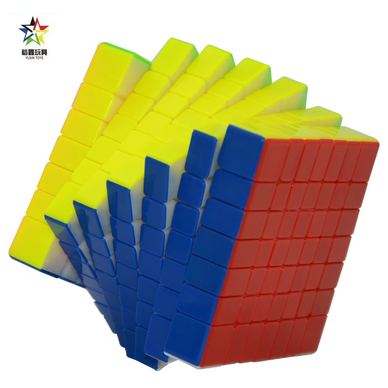 

Brand Zhisheng/Yuxin 7x7x7 Huanglong Stickerless Bright/Pink Speed Magic Cube 7-layer Puzzle Toys for Children 7*7 DropShipping