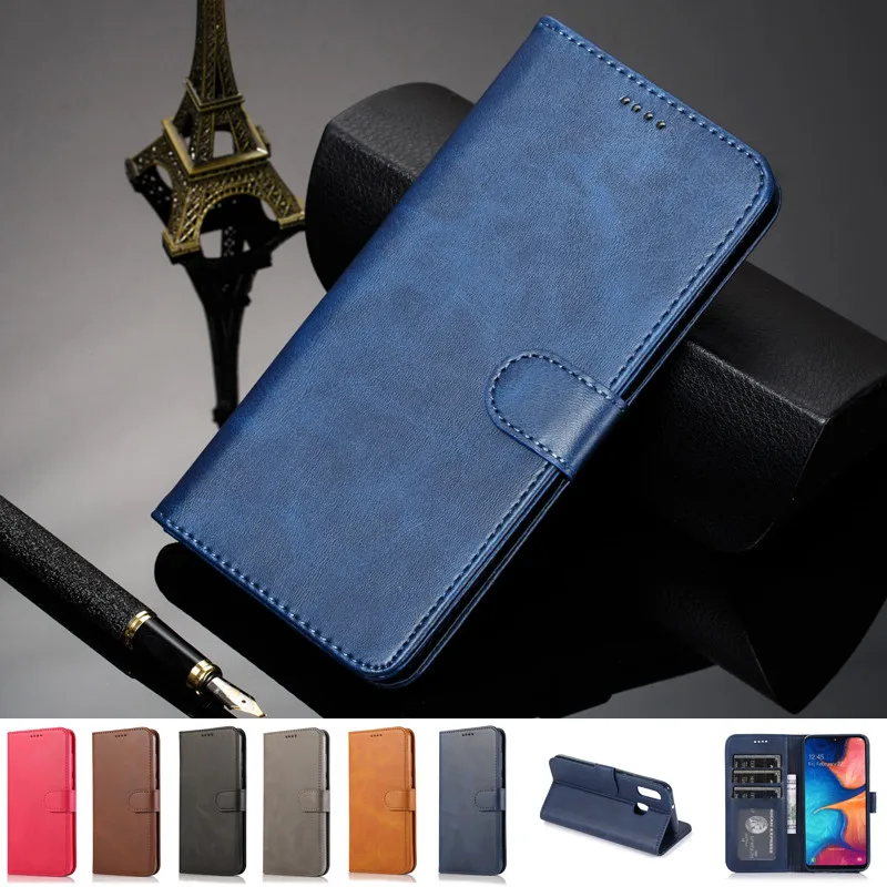 

Leather Case For Samsung Galaxy A40 Case Flip Cover + Silicone Soft Cover Samsung Galaxy A40 Phone Case For Samsung A40 Coque