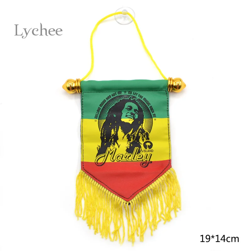 

Lychee 1 Piece Jamaica Bob Marley Freedom Hanging Flag Banner