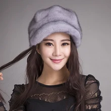 Лидер продаж из натуральной норки Мех животных шляпа женские Наушники Зима Открытый Отдых пеший Туризм Восхождение кожа утепленная одежда Рыбалка