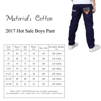 boys pants kids jeans 2019 casual Spring Solid Cotton Mid Elastic Waist Pants for Boy jeans kids Clothing Children Trousers p023 6