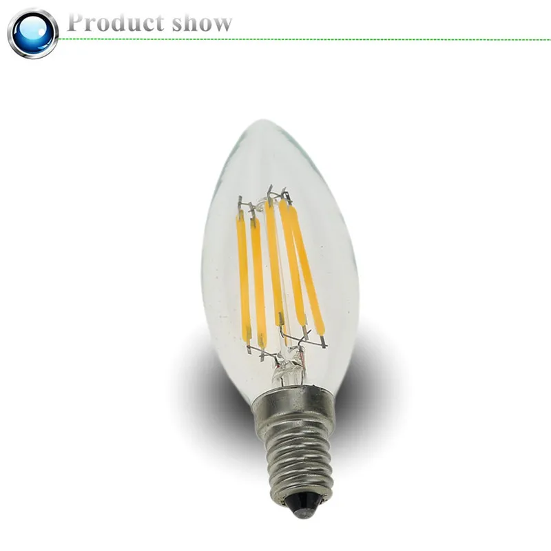 FEIYAO лампы светодиодные свечи E14 Винтаж ac220v 2 Вт 4 6 лампочки накаливания LED edison