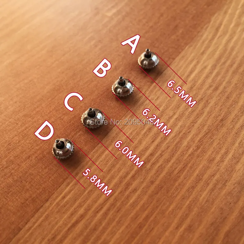 6.5mm Crystal Watch Crown Replacement 
