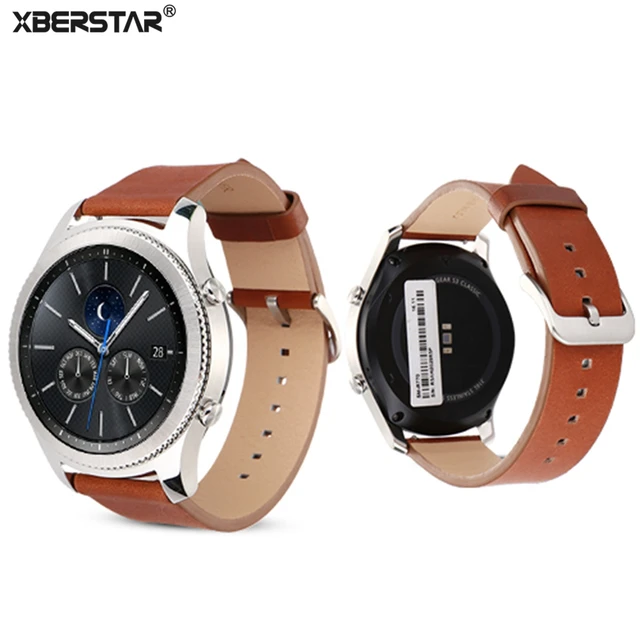Véritable Bracelet En Cuir Bracelet Bracelet Pour Samsung Gear S3 Frontière/Classique SM,R770