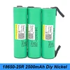 18650 battery inr18650 25r 20a 2500mAh with strips soldered for battery screwdriver for turmera 18650 drill screwdriver battery ► Photo 1/6