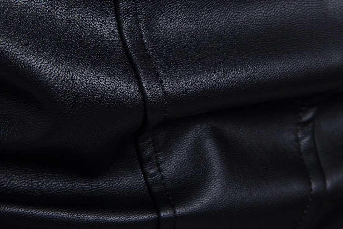 Mens Bomber Jackets Fashion Men Faux Leather Coat Zipper Overcoat Motor Jacket Motorcycle Bikers Punk  Man Brand Top Colthing men's genuine leather bomber jackets