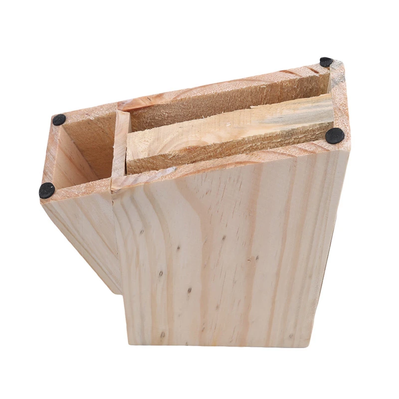 Креативный минималистичный стиль ручной работы Многофункциональный стеллаж для ножей деревянный стеллаж для хранения ножей кухонный вертикальный инструмент для сборки