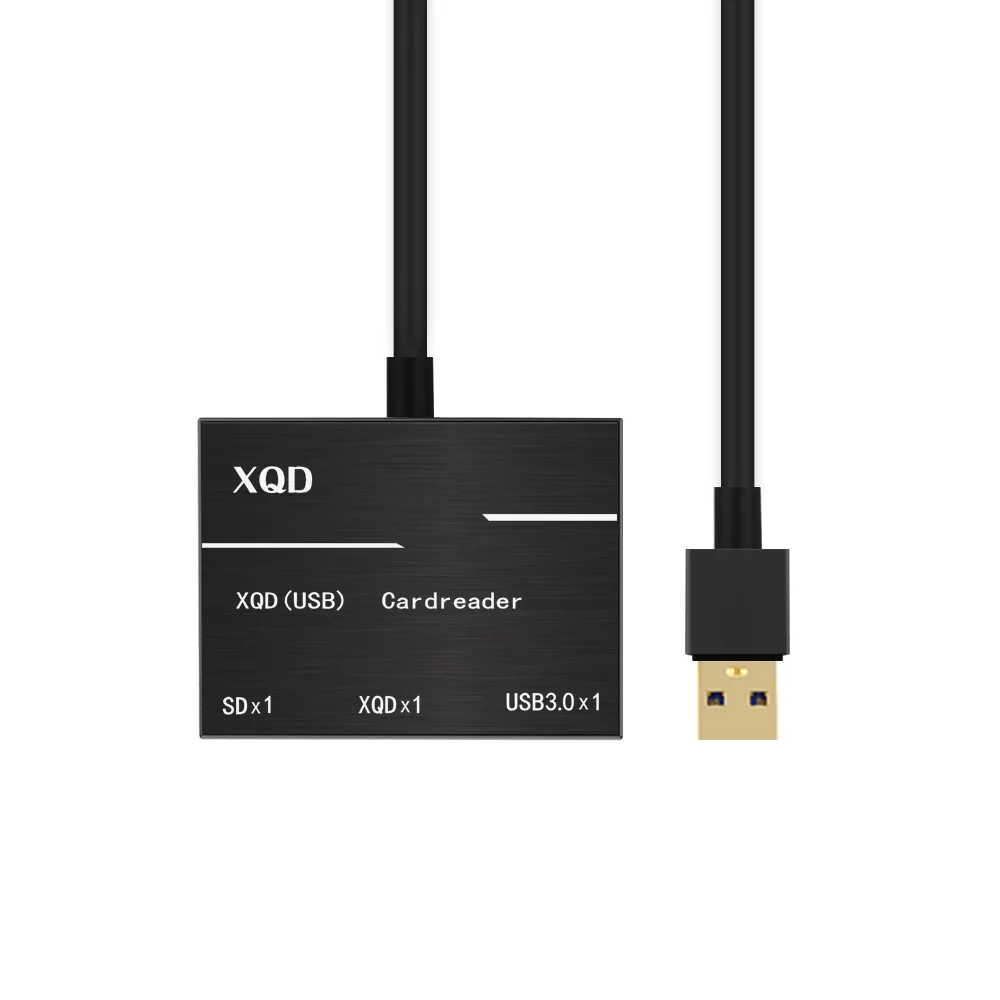 XQD SD(HC) кард-ридер до 500 МБ/с./с высокоскоростной XQD2.0 SD USB3.0 концентратор камера комплект адаптер для sony M/G серии Nikon D4/D5/D500 - Цвет: Черный