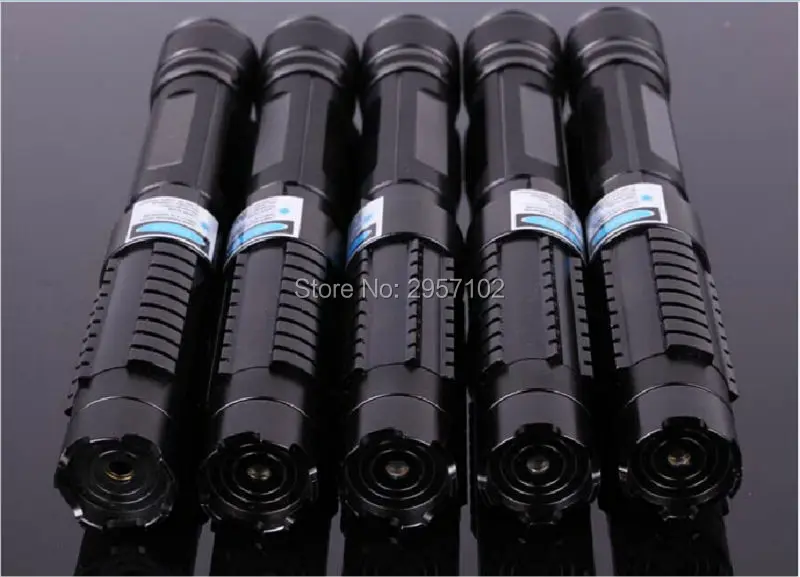 Queima de Fósforo Alta Potência Militar 500 w Ponteiro Laser Azul Lanterna Luz Vela Aceso Cigarro Wicked Lazer Tocha 450nm 500000m 8 High Quality Esporte e Lazer