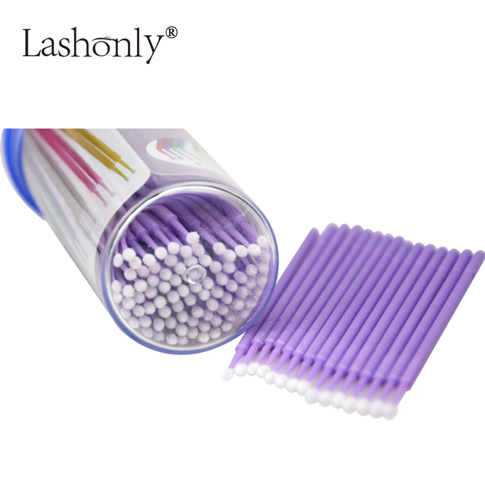 

New 100pcs Eyelash Extension Micro Brushes Disposable Individual Applicators Mascara best deal 1pack