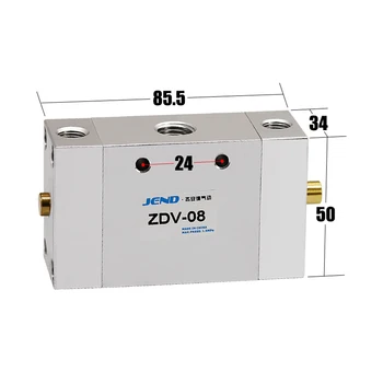 

Pneumatic switch ZDV-08 cylinder switch automatic shuttle valve speed control two five-way reversing valve