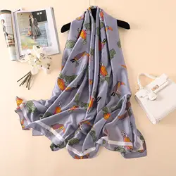 2019 г. новые женские шёлковый шарф, модный принт Большой размер ткань Пашмина бандана летняя шарфы шаль палантин