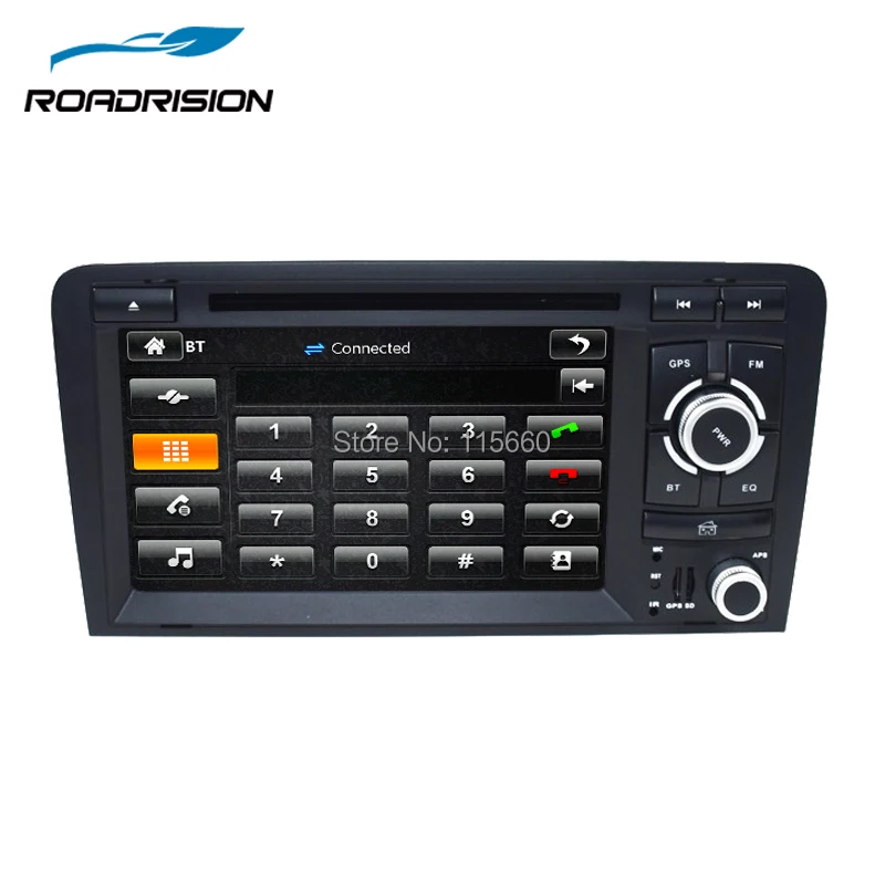 Автомобильный dvd плеер RoadRision 7 дюймовый емкостный экран 2Din для Audi A3/S3 2002 2011 Canbus