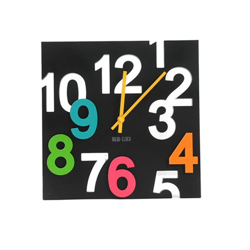 

Hanging Wall Clock 3D Silent Europe Style Hollow Table Clocks Home Decor MF999
