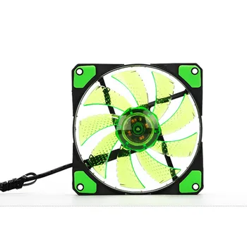 

Hot sale 15 LED Light Quite pc cpu cooler 120mm fan 12V 4Pin PC Computer Cooling Cool Fan Mod for video card thermal pad