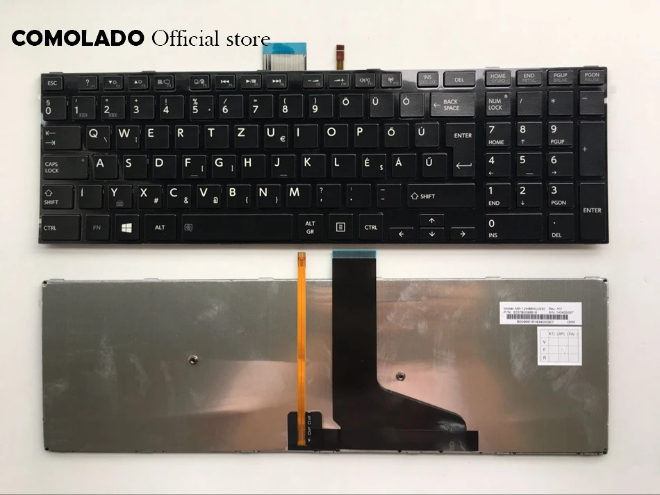 HU Hungary клавиатура для TOSHIBA L75-A C75-A C75D-A черный с подсветкой Клавиатура Layout |