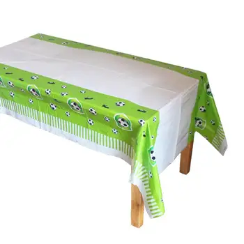 

108*180cm Football Print Plastic Table Cloth Cover Party Decoration for Kids Birthday Party Decoration Supplies