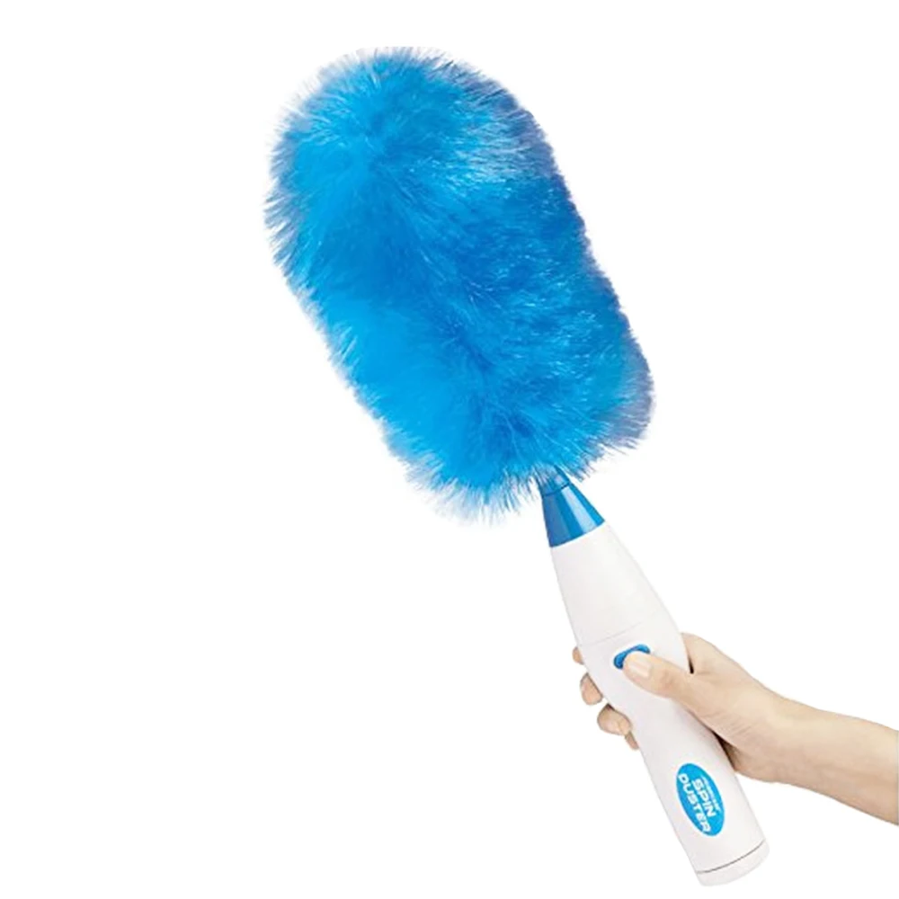 

Dropshipping Electrinic Hair Brush Spin Electric Hand Duster Motorized Dust Wand Removes Dust Home Clean Brush