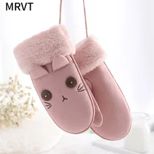 

MRVT 2018 new winter autumn warm full finger boys fashion girls lovely gloves wind proof cute kawaii children item number 883