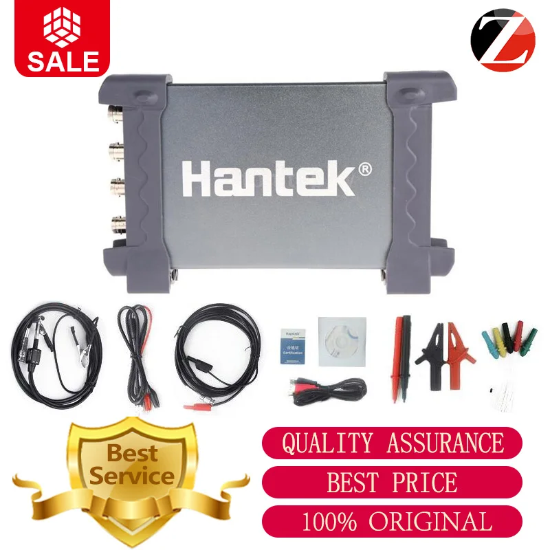 

Hantek oscilloscope automotive portable USB oscilloscope PC 6074BE USB 2.0 Interface 4CH 70MHZ Standard Equipped Over 80 Types