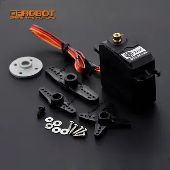 

DFRobot DF Metal Geared 15Kg Standard Servo 270 degrees DSS-M15S, 4.8~7.2V Max 18Kg 0.16~0.18sec Support steady job in the limit