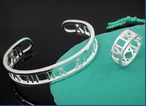 

Wholesale fashion jewelry Set, 925 Silver Bracelet and ring Set . Nice Jewelry. Good S100