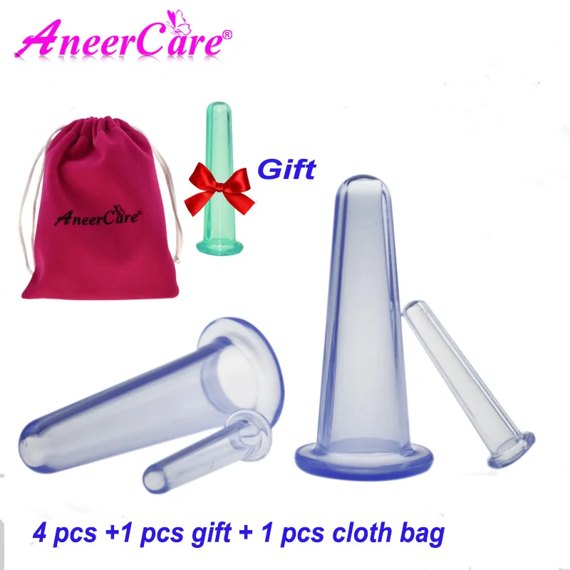 

5 Pcs Chinese Cup Massager Vacuum Cupping Set Health Monitors Product Cans Opener Pull Family Body Massage Helper Anti Cellulite
