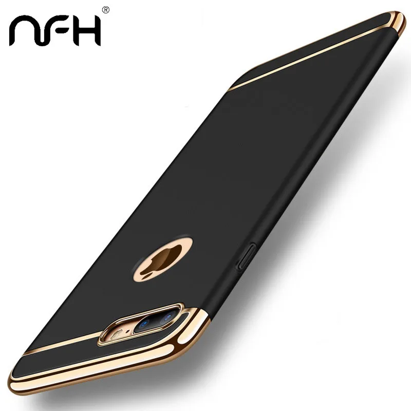 حقيبة لهاتف أي فون Xs مضاد للخبط صدمات 3-في-1 PC الصلب واقية الهاتف حقيبة لهاتف أي فون على 5 ثانية SE 7 8 زائد غطاء Couqe على 6 ثانية