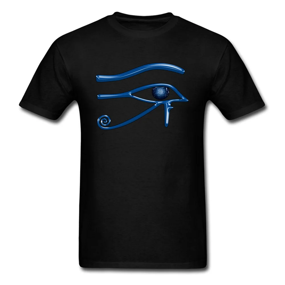 comfortable Eye of Horus 11086 Design Short Sleeve Summer Fall T Shirt Hot Sale Round Collar Pure Cotton T-Shirt Men T-shirts Eye of Horus 11086 black