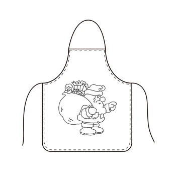 

KEFEI New Wholesale DIY Merry Christmas Apron Gift Cooking Child Kids Apron for Kids 100 Cotton Apron